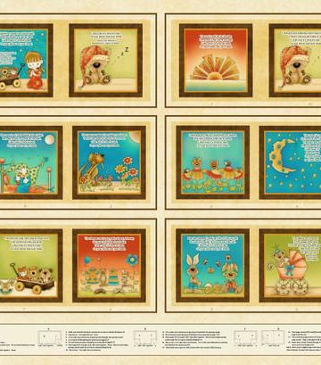 36" Educational  Book Panel - Cream