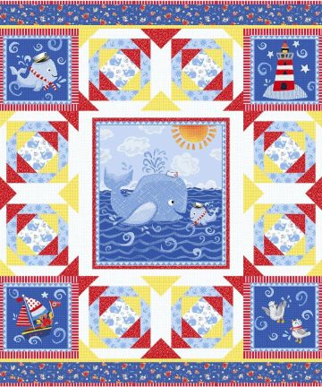 Baby Beluga Quilt Kit