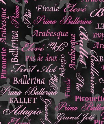 Pearl Ballet  Words PK/Blk